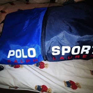 VTG RL Polo Sport Spellout Expandable Bag